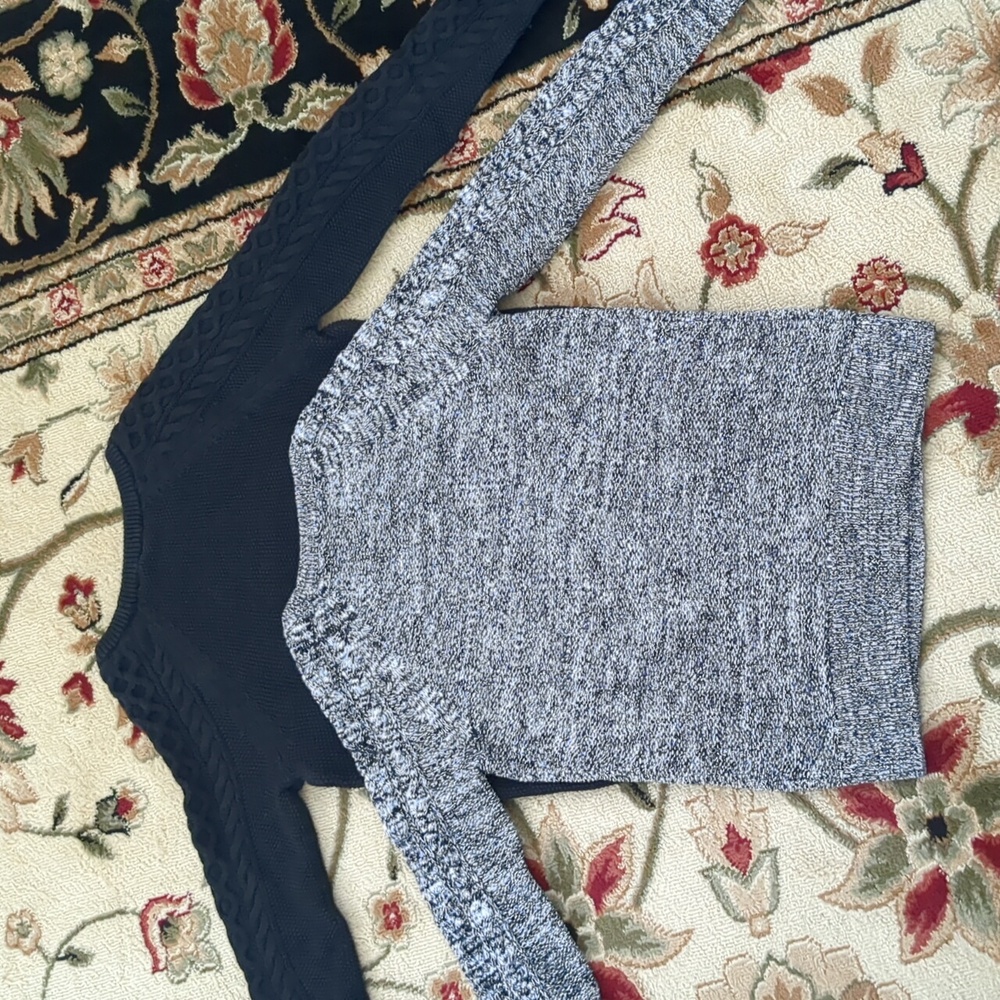 Gap Bundle Of Cotton Raglan Sleeve Cable Knit Sweaters S - Picture 7 of 11